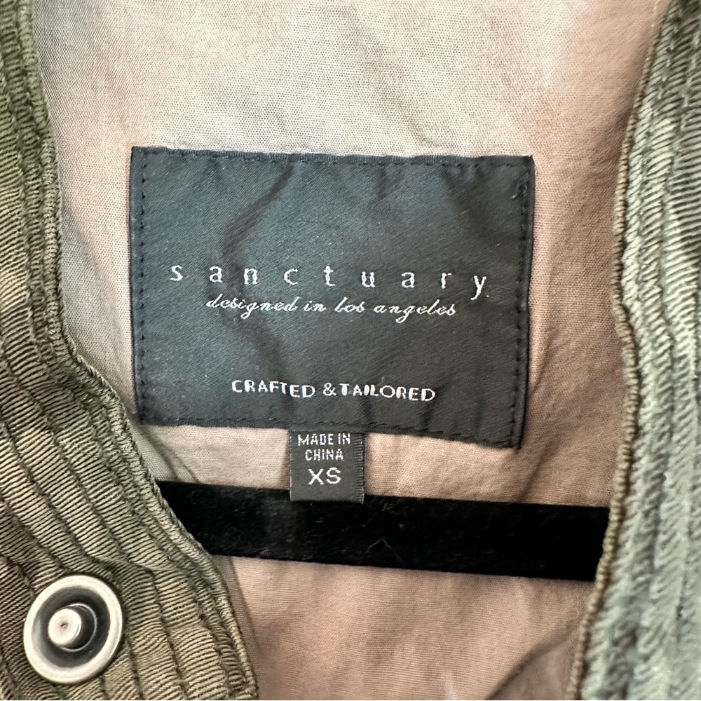 Sanctuary “The Safari Jacket” Camo Sleeveless Utility Vest XS with Pockets - Picture 2 of 6